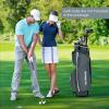 Tangkula Golf Cart Bag with 14 Way Top Dividers, Lightweight Golf Cart Bag with Shoulder Strap, 7 Zippered Pocket, Cooler Bag & Valuable Pocket, Portable Golf Club Bag with Rain Hood/Dust Cover view 3