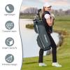 Tangkula Golf Cart Bag with 14 Way Top Dividers, Lightweight Golf Cart Bag with Shoulder Strap, 7 Zippered Pocket, Cooler Bag & Valuable Pocket, Portable Golf Club Bag with Rain Hood/Dust Cover view 4