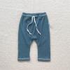 Newborn Infant Girls Boys Solid Ribbed Cotton Summer Autumn Long Pants Leggings Clothes Baby (Sky Blue, 18-24 Months) view 2