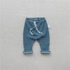 Newborn Infant Girls Boys Solid Ribbed Cotton Summer Autumn Long Pants Leggings Clothes Baby (Sky Blue, 18-24 Months) view 4