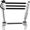 Mojiate Made Stainless Steel Boat Ladder 4-Step, Telescoping Transom Stepladder, Self-Lock Transom Mount Brackets, Rated to 400 Pounds view 1