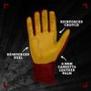 BRUCE BOLT Original Series Long Cuff Maroon Batting Glove - Maroon Youth Small view 4