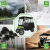 10L0L 2 Passenger Golf Cart Enclosure for Yamaha G14 G16 G22 G29 Drive 2,Waterproof 600D Rain Cover,with Side Mirror Opening,Transparent Tail Light Panel,Foldable Door,Windshield,4-Sided Clear Windows view 3