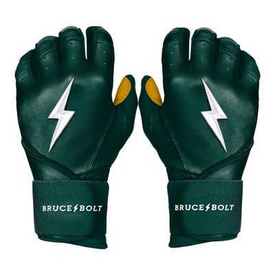 BRUCE BOLT Original Series Long Cuff Green Batting Glove - Green XXLarge