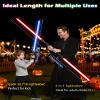 ANASABER Light Saber, Dueling Lightsaber 2 Pack, 12Color RGB Lightsabers with Metal Hilt, 4 Sound Fonts, FX Double-bladed Light Sabers for Kids Adults Birthday Xmas Gift, Halloween Cosplay, Black S8 view 2