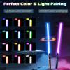 ANASABER Light Saber, Dueling Lightsaber 2 Pack, 12Color RGB Lightsabers with Metal Hilt, 4 Sound Fonts, FX Double-bladed Light Sabers for Kids Adults Birthday Xmas Gift, Halloween Cosplay, Black S8 view 3