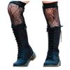 Black Lace Spiderweb Knee Socks Halloween Costume Girls Kids sizes (Toddler 6/7)