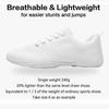HWJHMX Cheer Shoes for Women Girls - White Breathable & Lightweight Sneakers for Cheerleading, Dance Competition, Athletic Training, Tennis | All-Season Wear view 2