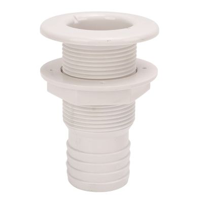 2in Through Hull Fitting Straight Drain Hose Polypropylene Inner Beam Mount for Yachts Campers RVs Trucks Boats Thru Hull Scupper