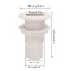 2in Through Hull Fitting Straight Drain Hose Polypropylene Inner Beam Mount for Yachts Campers RVs Trucks Boats Thru Hull Scupper view 2