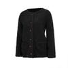 SHOPESSA Fleece Cardigan Sweaters for Women Soft Long Sleeve Jacket with Pockets Button Down Open Front Fall Clothes Black view 4