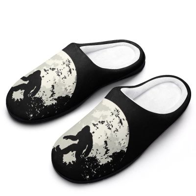 Bigfoot Moon Sasquatch Slippers with Anti Slip Sole Lightweight Casual Slippers Washable House Shoes for Women 7-839-40