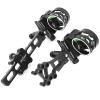 Archery 5 Pin Bow Sights 0.019 Optical Fiber Compound Bow Sight Micro Adjust Tool Less Design for Compound Bows Archery Hunting (Long Pole) view 1