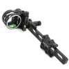Archery 5 Pin Bow Sights 0.019 Optical Fiber Compound Bow Sight Micro Adjust Tool Less Design for Compound Bows Archery Hunting (Long Pole) view 2