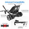 Hishine Hoverboard Seat Attachment for 6.5"-10" Hover Boards, Hover Board Go Kart Conversion Kit, Accessory for Self Balancing Scooters, Black view 2