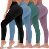 4 Pack Leggings for Women Butt Lift High Waisted Tummy Control No See-Through Yoga Pants Workout Running Leggings Assorted16 view 1