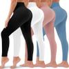 4 Pack Leggings for Women Butt Lift High Waisted Tummy Control No See-Through Yoga Pants Workout Running Leggings Assort15 view 1