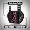 O Shield Pink Ribbon Football Back Plate, Lower Back Pads for Football Players, Rear Protector, Universal Fit, BCRF (Breast Cancer Research Foundation) Supporter, Youth view 3