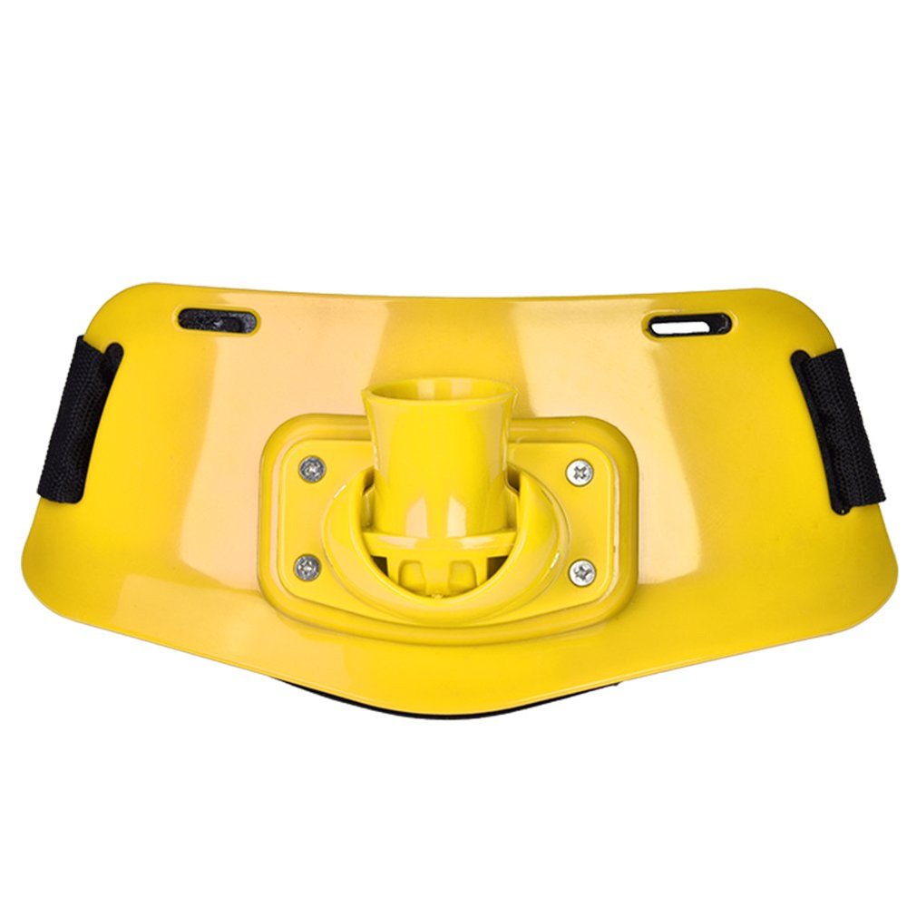 Fishing Rod Adjustable Waist Fighting Belt Fishing Belly top Fishing Fighting Waist Adjustable Fishing Rod Holder Belt (Yellow)