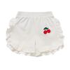 AnFeng Loose Shorts Fashion Child Kids Girls Summer Cute Ruffle Printing Shorts Pants (White, 6-12 Months) view 1