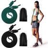 Lewtemi 2 Pcs Flow Rope for Fitness Double Woven Workout Rope Adjustable Length Flow Jump for Working out Men Women Training Exercise Gym Indoor Outdoor Beginner, 9 ft(Black, Green,320g+550g) view 1