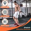 Lewtemi 2 Pcs Flow Rope for Fitness Double Woven Workout Rope Adjustable Length Flow Jump for Working out Men Women Training Exercise Gym Indoor Outdoor Beginner, 9 ft(Black, Green,320g+550g) view 3