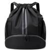 BROTOU Soccer Bags - Football & Volleyball Backpack with Ball & Shoe Compartment, Gym Bags for Men/Women (L, Black) view 1