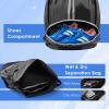 BROTOU Soccer Bags - Football & Volleyball Backpack with Ball & Shoe Compartment, Gym Bags for Men/Women (L, Black) view 2