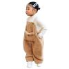 AnFeng Loose Pants Flannel Suspender Warm Girl Winter Baby Overalls Kids Toddler Pants Boys Solid Girls Pants (Brown, 2-3 Years) view 1