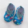 Crib Shoes Girl Baby Floor Socks Kids Girls Boys The Shoes Cartoon Barefoot Socks Non-Slip Baby Led Shoes Blue view 2