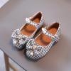 3c Toddler Boy Shoes Girls Princess Shoes Sandal Flower Bow Tie Shoes Hollow Flower Shoes Sandals Soft Sole T view 3