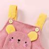 Loose Pants Baby Pants Girls Cartoon Sleeveless Infant Jumpsuit Suspender Toddler Clothes Girls Pants (Pink, 0-3 Months) view 3