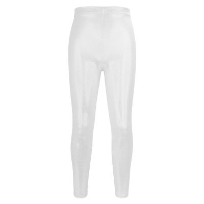 AnFeng Leggings for Girls Toddler Girls Dance Bike Short Breathable Playgrounds Gymnastics Glitter Ballet (Silver, 3-4 Years)