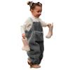 AnFeng Loose Pants Flannel Suspender Warm Girl Winter Baby Overalls Kids Toddler Pants Boys Solid Girls Pants (Grey, 3-4 Years) view 2