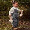 AnFeng Loose Pants Flannel Suspender Warm Girl Winter Baby Overalls Kids Toddler Pants Boys Solid Girls Pants (Grey, 3-4 Years) view 3