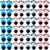 Dunzy 24 Pairs Novelty Birthday Sunglasses Sweet Cream Cake Sunglass Funny Sunglass Photo Props for Adults Happy Birthday Party Favors view 1
