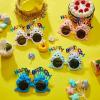 Dunzy 24 Pairs Novelty Birthday Sunglasses Sweet Cream Cake Sunglass Funny Sunglass Photo Props for Adults Happy Birthday Party Favors view 4
