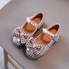 3c Toddler Boy Shoes Girls Princess Shoes Sandal Flower Bow Tie Shoes Hollow Flower Shoes Sandals Soft Sole T view 3