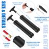 Zhehao 100 Set Ball Pump Bulk Air Pump for Sports Balls Soccer Ball Pumps with Needle Extension Hose Christmas Portable Hand Pumps Inflation Kit for Football Basketball Christmas (Black) view 2
