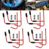PIRIPARA Kayak Storage Rack Wall Mount 4 Pairs Garage Kayak Storage Hanger, Wall Bracket Holder for Kayaks, Canoe, Surfboard, Paddle Board, Max Load 100LBs, Red 8PCS view 1