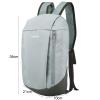 areclern Waterproof Lightweight Backpack for Women Men, Adjustable Straps Small Hiking Backpack for Travel, Camping Silver White view 2