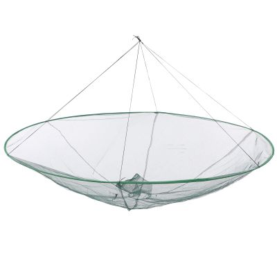 Foldable Round Fishing net, Open Pull Fishing net 150cm Diameter, 50cm Diameter When Folded, Floating Shrimp cage, Shrimp net, Shrimp Trap, cage Fishing net