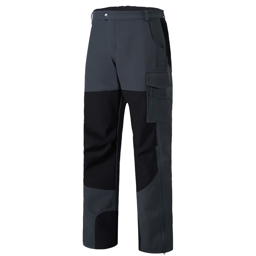 BASSDASH Splice Insulated Hunting Softshell Pants Water Resistant Camo Fishing Tactical Reinforced Windproof Fleeced Pant
