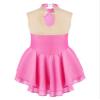 Aislor Girls Lyrical Ballet Dance Dress Sleeveless Rhinestones Figure Ice Skating Leotard Dress Dancewear Skating wear Pink 10 Years view 2