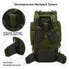 Internal Frame Hiking Backpack 65L Backpacking Backpack with Rain Cover Waterproof Camping Rucksack for Men and Women (Army Green) view 4