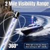 AddSafety 5FT Nav Lights for Boat, Plug-in Base Chasing Color LED Boat Navigation Light with Remote Control view 3