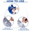 Amylove 2 Pcs 37'' Diameter Large Umbrella Hat for Adults Double Layer Folding Compact UV Rain Protection Umbrella Cap(Simple Style) view 3