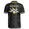 PRIMESTY Custom Bowling Shirts for Men, Personalized Bowling Jerseys with Name and Team Name, Custom Bowling Polo Shirts view 3