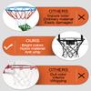 XXXYYY Mini Basketball Net Replacement 8 Loop [2 Pack], Vibrant Color, for Indoor Door/Room Walls 8"-10.25" Hoop - Black view 2