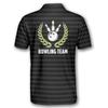 PRIMESTY Tribal Bowling Shirts for Men, Polynesian Custom Name & Team Bowling Jerseys, Personalized Bowling Polo Shirts S-5XL view 3